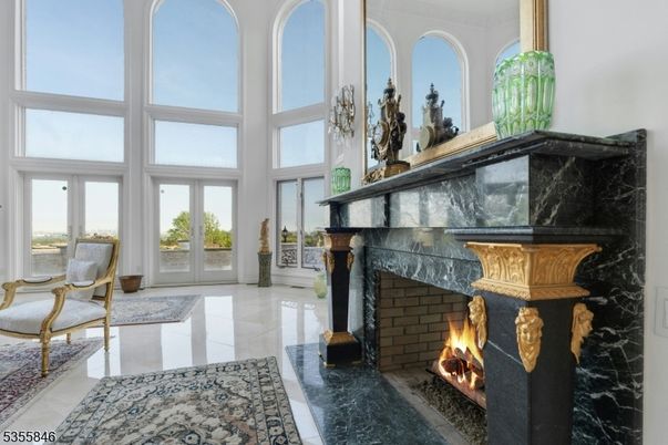 Fireplace, Interior, Marble