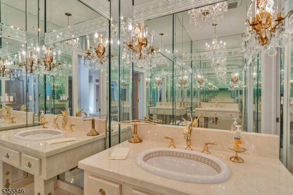 Bathroom, Chandelier, Dual Sink Vanities, Interior