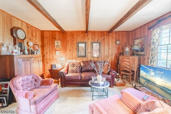 Interior, Living room, Wooden Beams, Wooden Walls