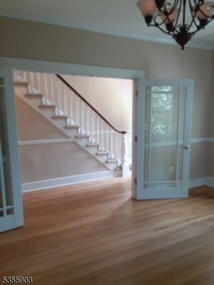 Chandelier, Empty room, Interior, Wood Texture Flooring