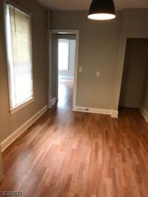 Empty room, Interior, Pendant Lights, Wood Texture Flooring