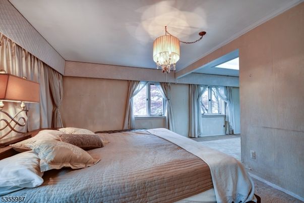Bedroom, Chandelier, Interior