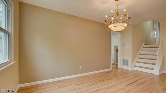 Chandelier, Empty room, Interior, Wood Texture Flooring