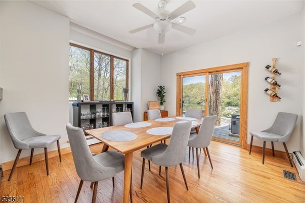 Dining room, Interior, Wood Texture Flooring