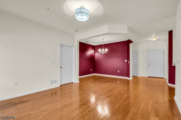 Chandelier, Empty room, Interior, Wood Texture Flooring