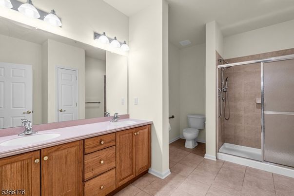 Bathroom, Dual Sink Vanities, Glass Shower, Interior