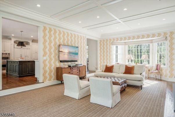 Interior, Kitchen, Living room, Pendant Lights, Recessed Lighting, Stainless Steel Appliances, Wood Texture Flooring