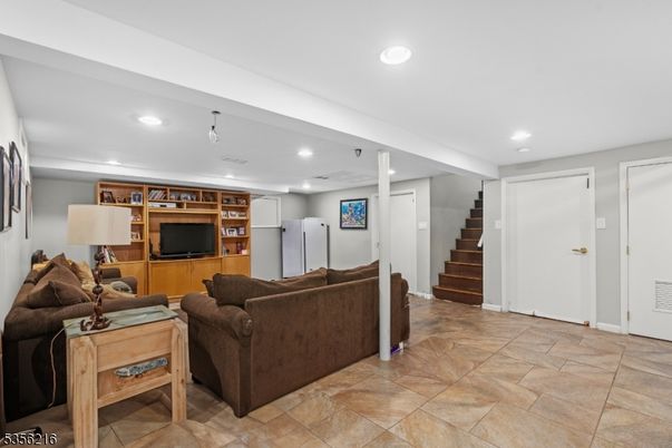 Interior, Living room, Recessed Lighting
