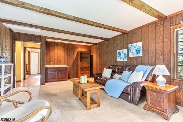 Interior, Living room, Wooden Beams, Wooden Walls