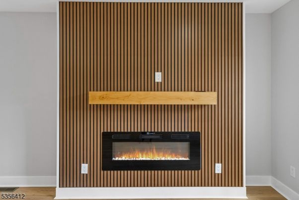 Fireplace, Interior, Wood Texture Flooring