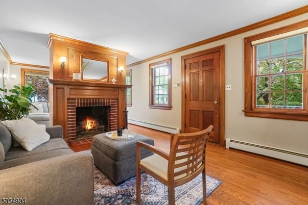 Fireplace, Interior, Living room, Wood Texture Flooring