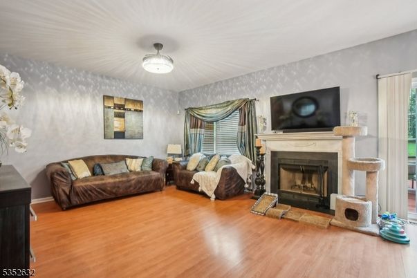 Fireplace, Interior, Living room, Wood Texture Flooring