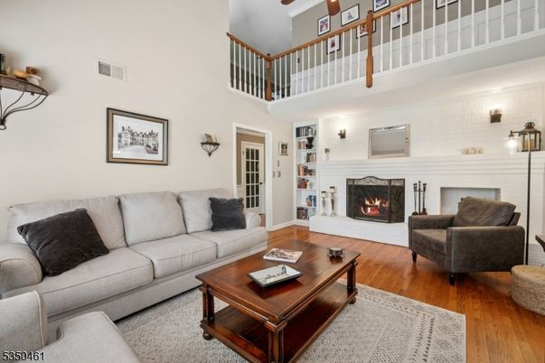 Fireplace, Interior, Living room, Wood Texture Flooring