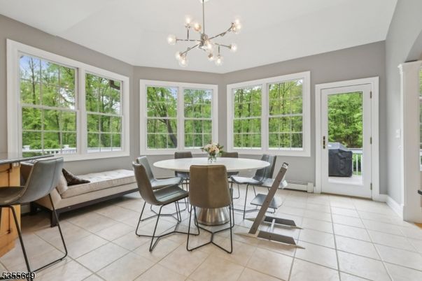 Dining room, Interior, Pendant Lights