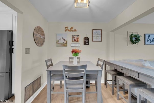 Dining room, Interior, Wood Texture Flooring