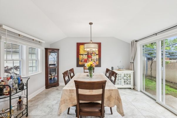 Dining room, Interior, Pendant Lights