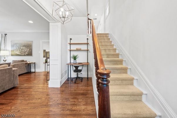Interior, Pendant Lights, Recessed Lighting, Wood Texture Flooring