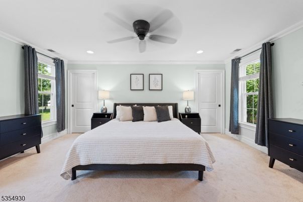 Bedroom, Interior, Recessed Lighting