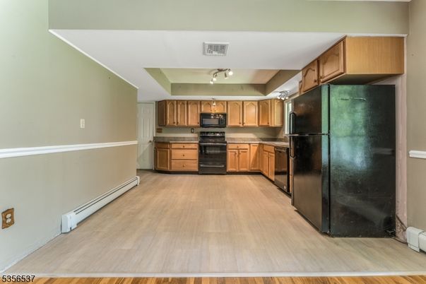Interior, Kitchen, Wood Texture Flooring