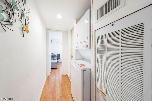 Interior, Recessed Lighting, Utility Closets, Washer, Wood Texture Flooring