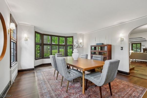 Dining room, Interior, Wood Texture Flooring