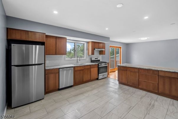 Interior, Kitchen, Recessed Lighting, Stainless Steel Appliances