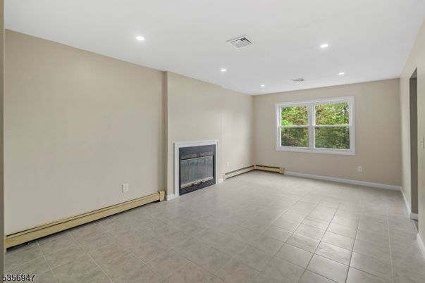 Empty room, Fireplace, Interior, Recessed Lighting