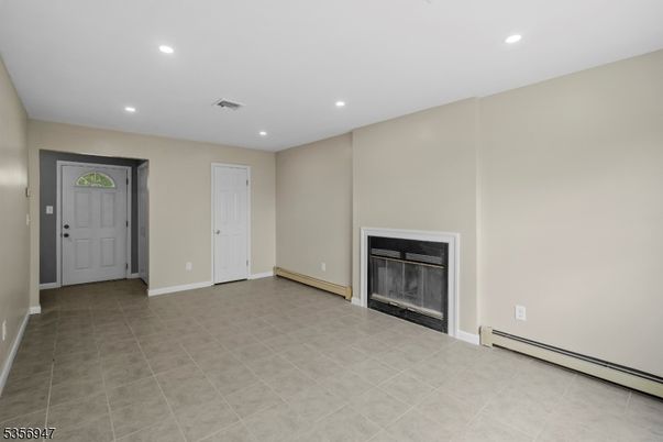 Empty room, Fireplace, Interior, Recessed Lighting