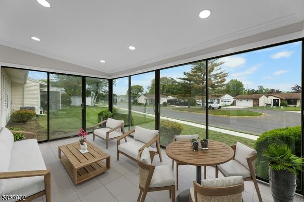 Interior, Living room, Recessed Lighting, Sun Room, Water
