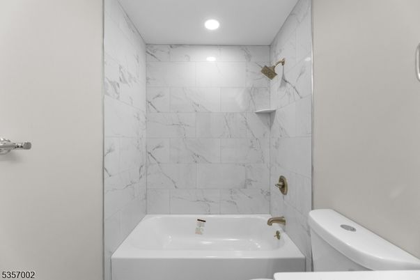 Bathroom, Interior, Marble Walls, Recessed Lighting