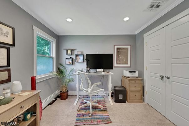 Home Office, Interior, Recessed Lighting