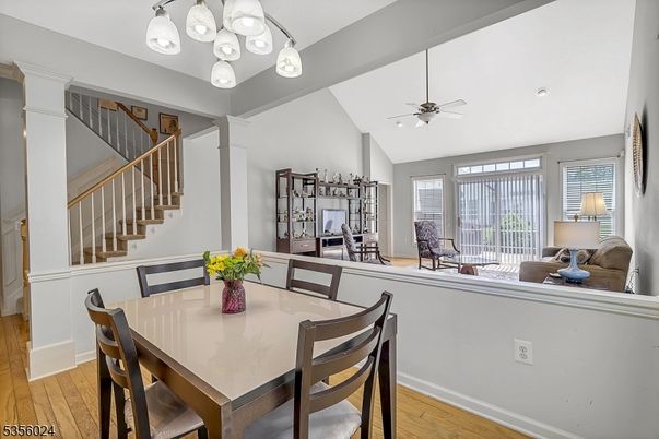 Dining room, Interior, Wood Texture Flooring