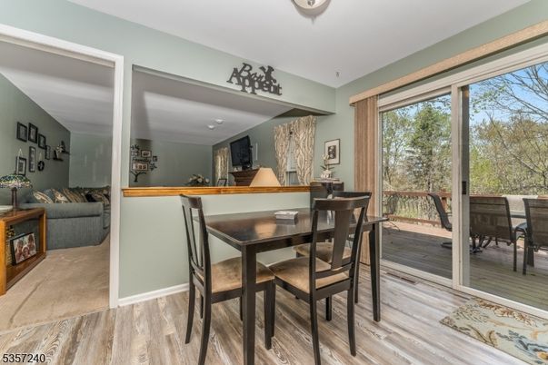 Dining room, Interior, Wood Texture Flooring