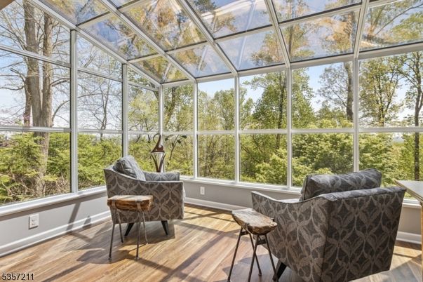 Glass Ceilings, Interior, Sun Room, Wood Texture Flooring