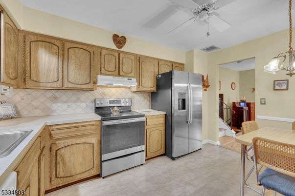 Interior, Kitchen, Pendant Lights, Stainless Steel Appliances
