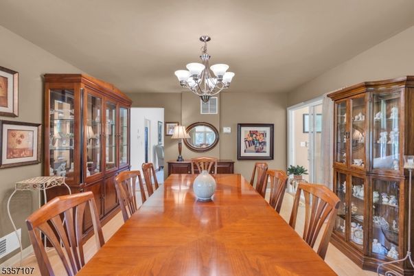 Chandelier, Dining room, Interior