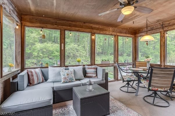 Dining room, Interior, Living room, Pendant Lights, Sun Room, Wooden Ceilings