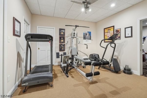 Fitness Equipment, Interior, Recessed Lighting