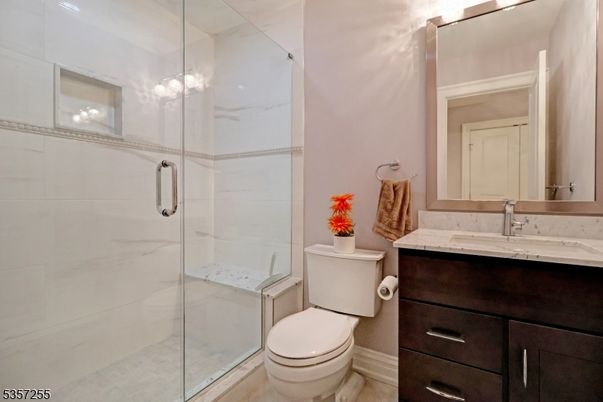 Bathroom, Glass Shower, Interior, Marble Walls