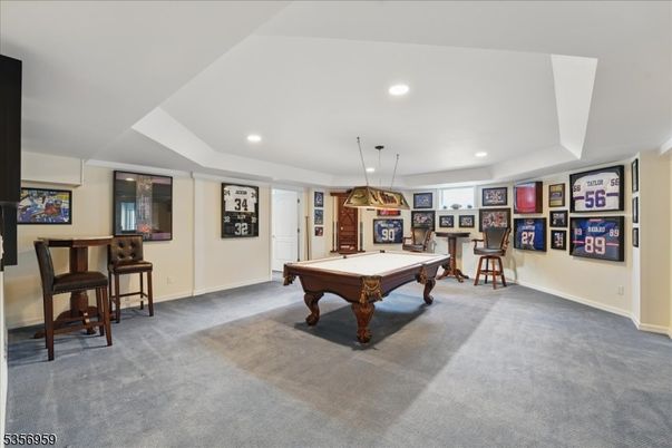 Billiard Table, Game Room, Interior, Pendant Lights, Recessed Lighting