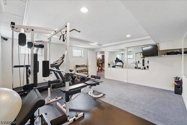 Fitness Equipment, Gym, Interior, Recessed Lighting