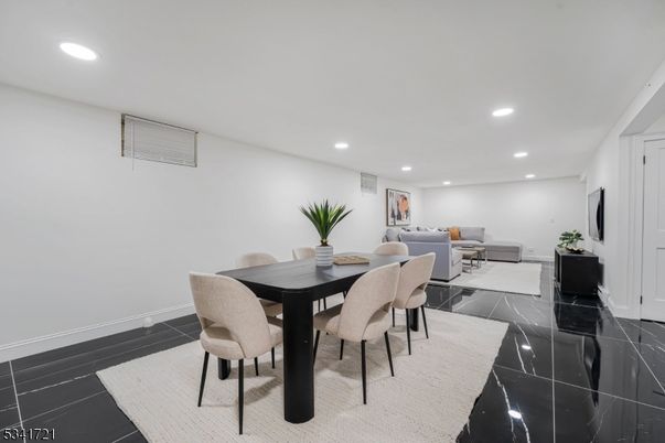 Dining room, Interior, Living room, Recessed Lighting