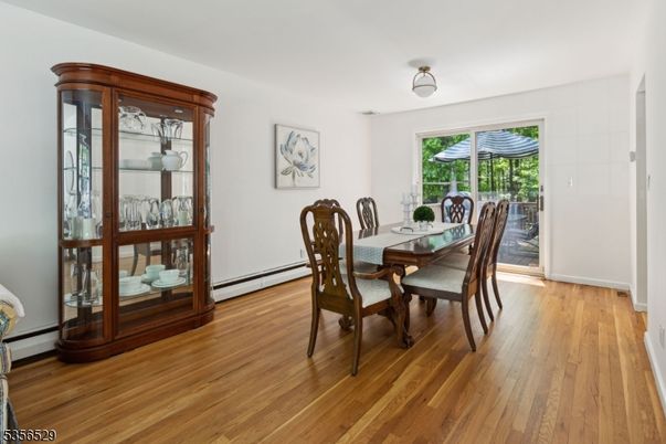 Dining room, Interior, Wood Texture Flooring