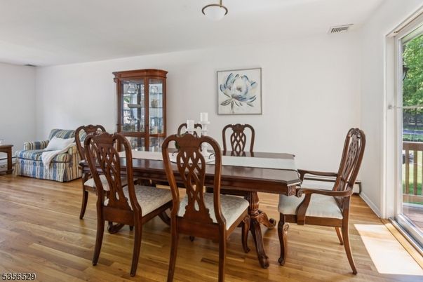 Dining room, Interior, Wood Texture Flooring