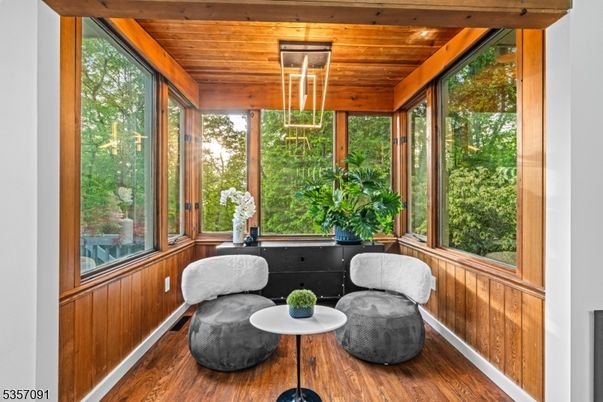 Interior, Sun Room, Wooden Ceilings, Wood Texture Flooring