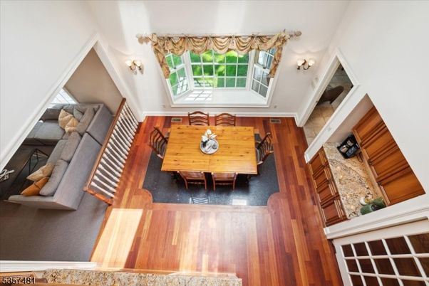 Dining room, Interior, Wood Texture Flooring