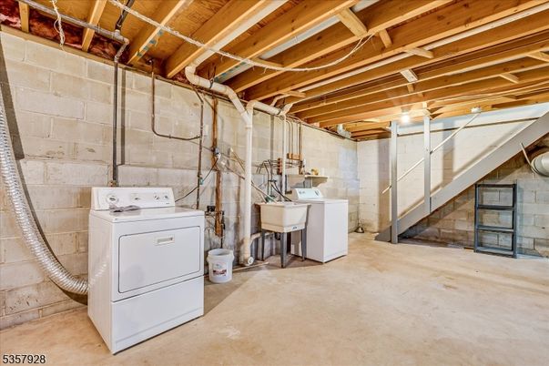 Interior, Stone Walls, Washer, Wooden Beams, Wooden Ceilings