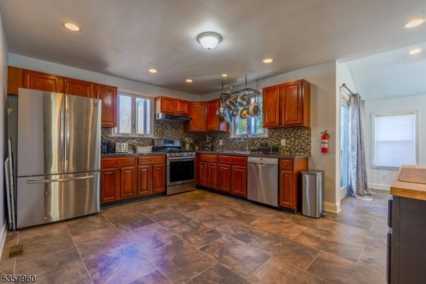 Interior, Kitchen, Recessed Lighting, Stainless Steel Appliances