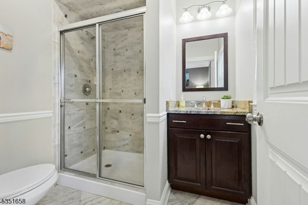 Bathroom, Glass Shower, Interior, Marble