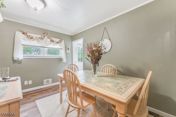 Dining room, Interior, Wood Texture Flooring